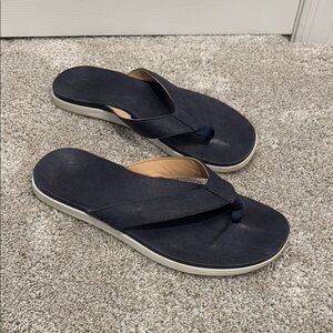 Peter Millar men’s size 12 hyperlight newbuck leather slide flip flips